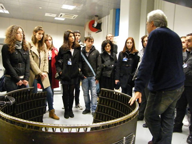 The students at structures and material production and tests facility
